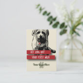 Cartes de visite de Dog Walker - Personnalisez tou (Debout devant)
