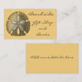 Cartes de visite de dollars de sable doré (Devant / Derrière)