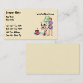 Cartes de visite de domestique (Devant / Derrière)