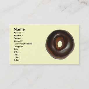 Cartes de visite de donut