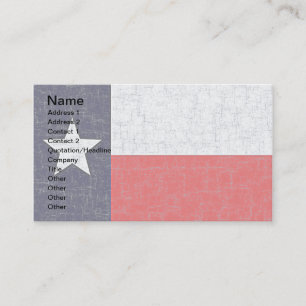 Cartes de visite de DRAPEAU d'ÉTAT du TEXAS