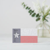 Cartes de visite de DRAPEAU d'ÉTAT du TEXAS (Debout devant)