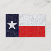 Cartes de visite de DRAPEAU d'ÉTAT du TEXAS (Dos)