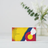 Cartes de visite de drapeau du Colorado (Debout devant)