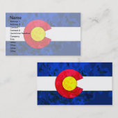Cartes de visite de DRAPEAU du COLORADO (Devant / Derrière)