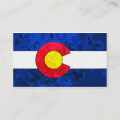 Cartes de visite de DRAPEAU du COLORADO (Dos)
