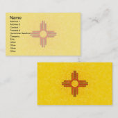 Cartes de visite de DRAPEAU du NOUVEAU MEXIQUE (Devant / Derrière)