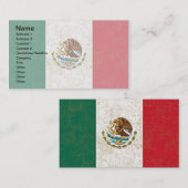 Cartes de visite de DRAPEAU MEXICAIN (Devant / Derrière)