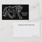 cartes de visite de dressage (Devant / Derrière)