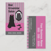 Cartes de visite de dressage de chiens - Personnal (Devant / Derrière)