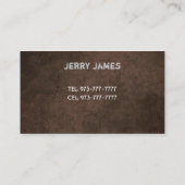 Cartes de visite de excavation (Dos)