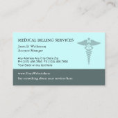 Cartes de visite de facturation Médicales (Devant)