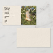 Cartes de visite de faucon de vol (Devant / Derrière)