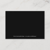 Cartes de visite de femmes de silhouette (Dos)