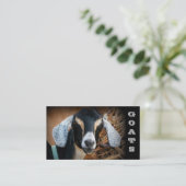 Cartes de visite de ferme de chèvre (Debout devant)