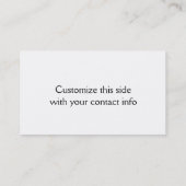 Cartes de visite de ferme de chèvre (Dos)