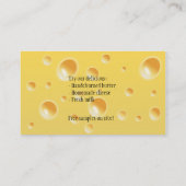 Cartes de visite de ferme de fromagerie (Dos)