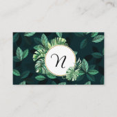 Cartes de visite de feuillage (Devant)