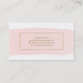 Cartes de visite de feuille d'or et d'aquarelle de (Dos)