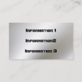 Cartes de visite de fibre de carbone de noir de (Dos)