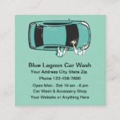 Cartes de visite de fidélité client de lavage de v (Devant)