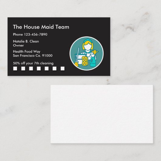 Cartes de visite de fidélité du client pour le net (Devant / Derrière)