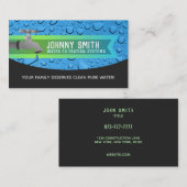 Cartes de visite de filtration de l'eau (Devant / Derrière)