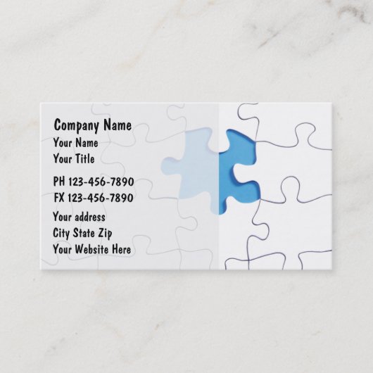 Cartes de visite de finances (Devant)