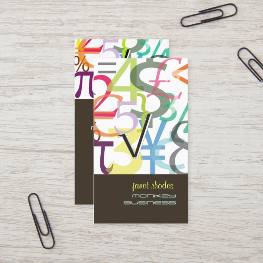 cartes de visite de Financial Planner (Devant/Arrière en situation)