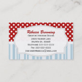 Cartes de visite de Firetruck de jouet (Dos)