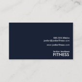 Cartes de visite de fitness de poids (Dos)