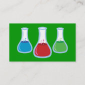 Cartes de visite de flacon de la Science (Dos)