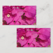 Cartes de visite de fleur de bouganvillée (Devant / Derrière)