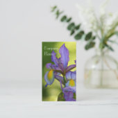 Cartes de visite de fleur d'iris (Debout devant)