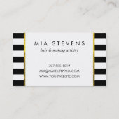 Cartes de visite de Fleur noire et rose (Dos)