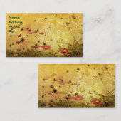 Cartes de visite de fleur sauvage (Devant / Derrière)