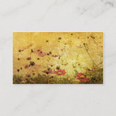 Cartes de visite de fleur sauvage (Dos)