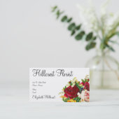 Cartes de visite de fleuriste (Debout devant)