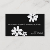 Cartes de visite de fleuriste ou de fleuriste (Dos)