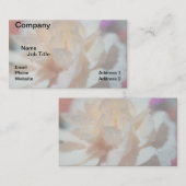 Cartes de visite de fleurs, 3,5 po x 2,0 po (Devant / Derrière)