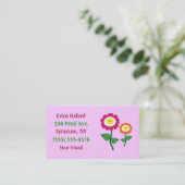 Cartes de visite de Fleurs d'Art Funky (Debout devant)