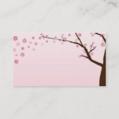 Cartes de visite de fleurs de cerisier (Dos)
