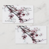 Cartes de visite de fleurs de cerisier (Devant / Derrière)