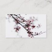 Cartes de visite de fleurs de cerisier (Dos)