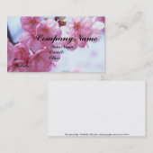 Cartes de visite de fleurs de cerisier (Devant / Derrière)