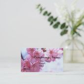 Cartes de visite de fleurs de cerisier (Debout devant)