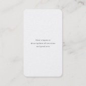 Cartes de visite de fleurs de tournesol (Dos)