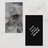 CARTES DE VISITE DE FLEURS D'EAU AMARYLLIS (Devant / Derrière)