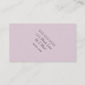 CARTES DE VISITE DE FLEURS D'EAU BLANC IRIS (Dos)