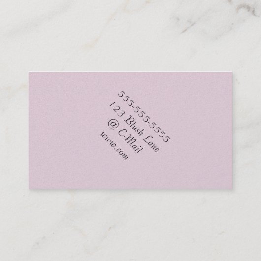 CARTES DE VISITE DE FLEURS D'EAU BLANC IRIS (Dos)